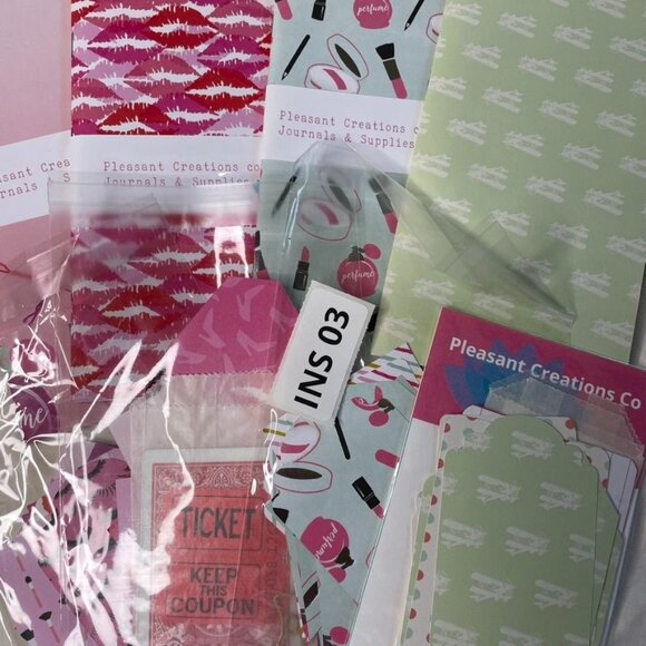 Set 4 Travelers Notebook Inserts Decorative Refills Junk Journal Book Ephemera u - Picture 2 of 10